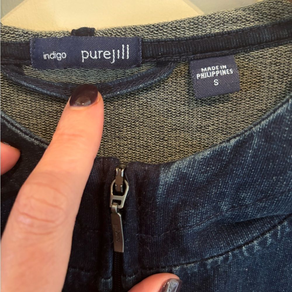 J. Jill Deep Blue Hooded Jacket - Picture 7 of 7